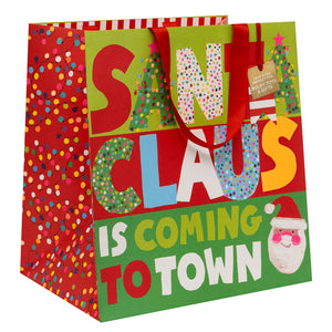 Glick Santa Is Coming To Town Gift Bag