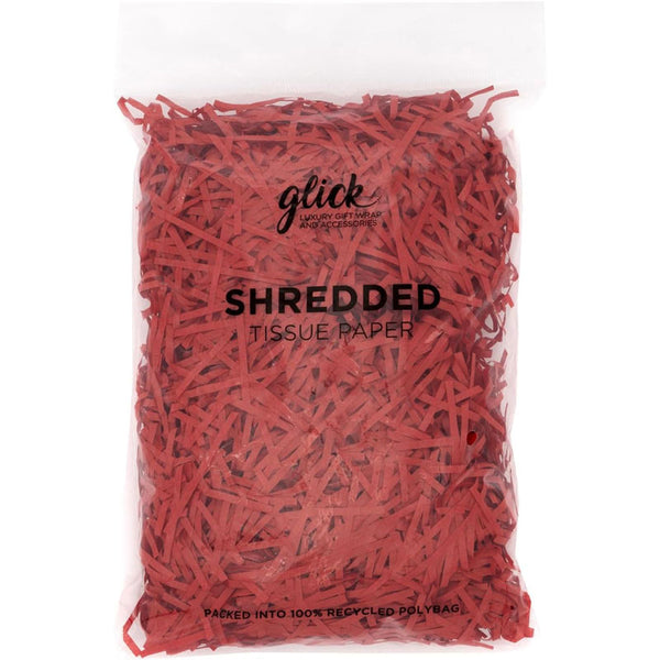 Glick Red Shredded Tissue Paper