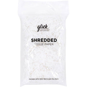 Glick White Shredded Tissue Paper