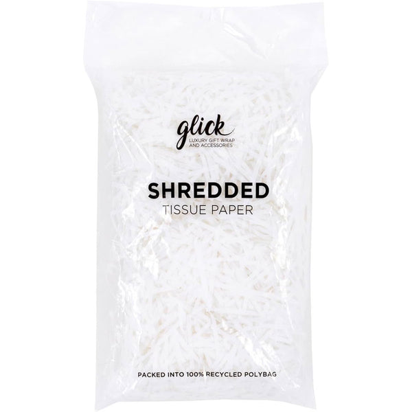 Glick White Shredded Tissue Paper