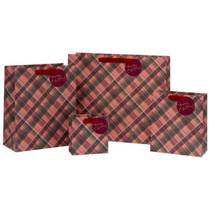 Glick Sugarplum Tartan Gift Bag