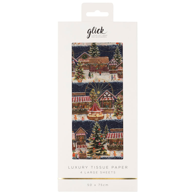 Glick Christmas Market Luxury Tissue Paper (Pack of 4)