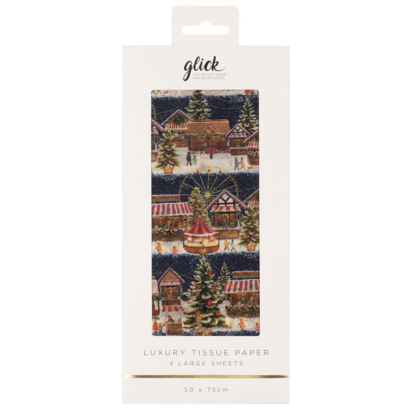 Glick Christmas Market Luxury Tissue Paper (Pack of 4)