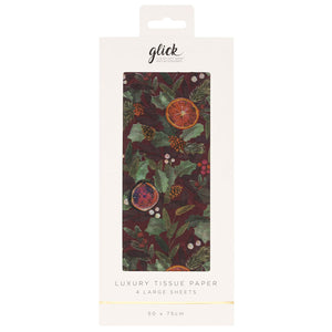 Glick Citrus Holly Luxury Tissue Paper (Pack of 4)