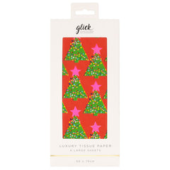 Glick Emerald Tree Luxury Tissue Paper (Pack of 4)