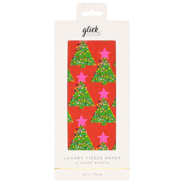 Glick Emerald Tree Luxury Tissue Paper (Pack of 4)