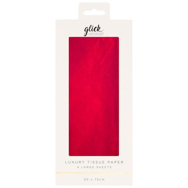 Glick Red Luxury Tissue Paper (Pack of 4)