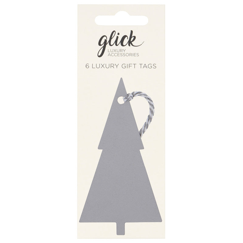 Glick Silver Tree Kraft Gift Tags (Pack of 6)