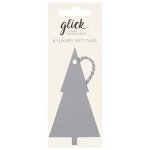 Glick Silver Tree Kraft Gift Tags (Pack of 6)
