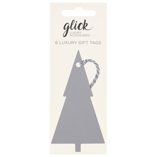 Glick Silver Tree Kraft Gift Tags (Pack of 6)