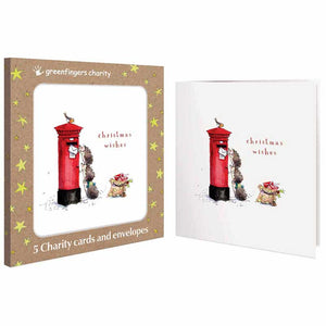 Greenfingers Christmas Post Charity Christmas Cards (Pack of 5)