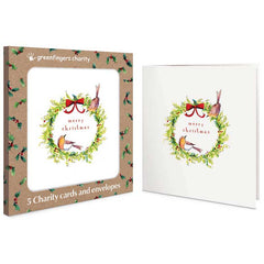 Greenfingers Festive Greetings Charity Christmas Cards (Pack of 5)