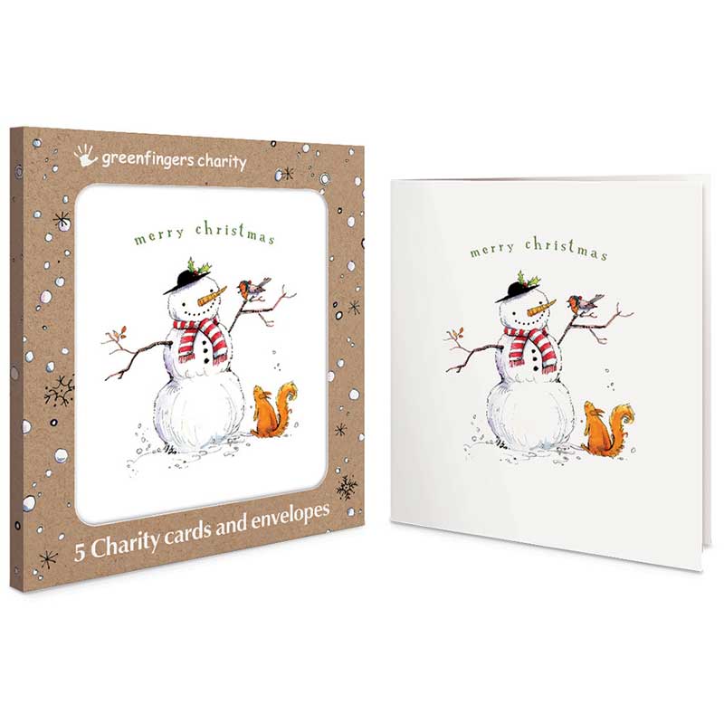Greenfingers Winter Friends Charity Christmas Cards (Pack of 5)