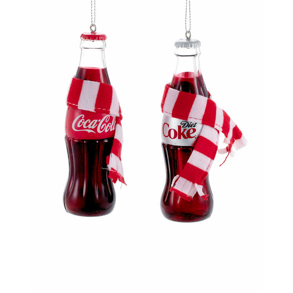 Hanging Coca-Cola / Diet Coke Bottle with Scarf (Assorted Designs)