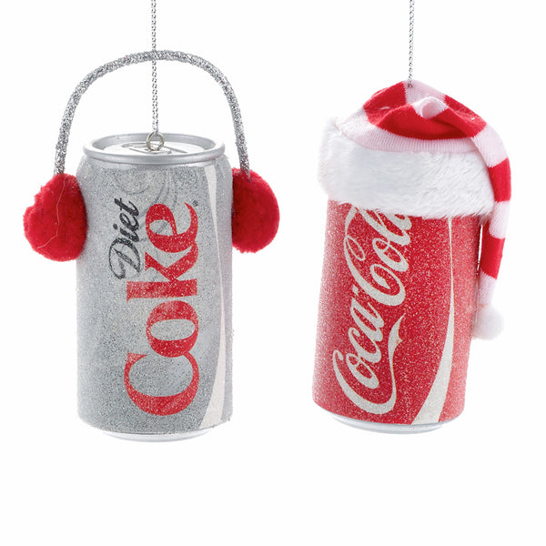 Hanging Coca-Cola / Diet Coke Can with Hat (Assorted Designs)