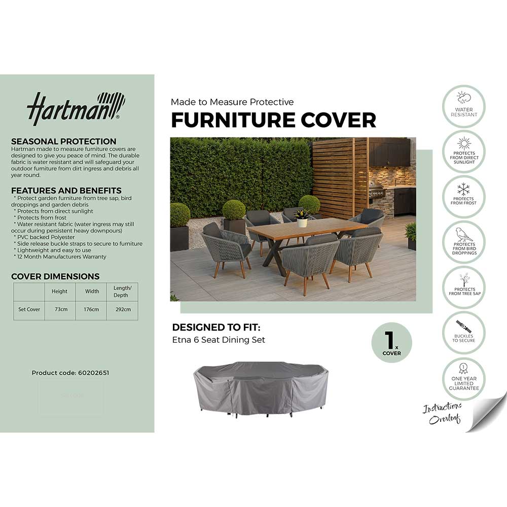 Hartman Cover for Etna 6 Seat Rectangular Dining Set