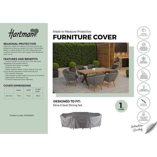 Hartman Cover for Etna 6 Seat Rectangular Dining Set