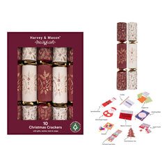 Harvey & Mason 10 Burgundy Joy Crackers
