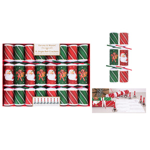 Harvey & Mason 8 Jingle Bells Crackers