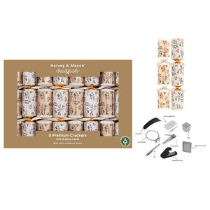 Harvey & Mason 8 Premium Gold Foliage Crackers