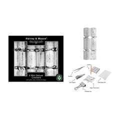 Harvey & Mason 6 Mini Silver Deluxe Crackers