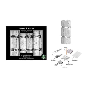 Harvey & Mason 6 Mini Silver Deluxe Crackers