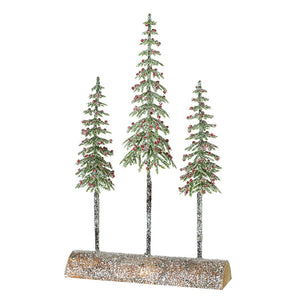 Heaven Sends Frosted Berry Pine Trio