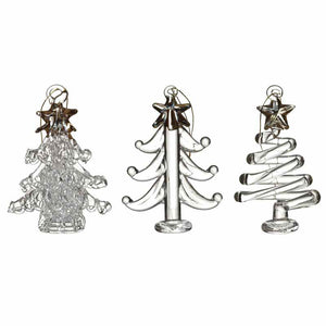 Heaven Sends Glass Winter Tree Ornaments (Set of 3)