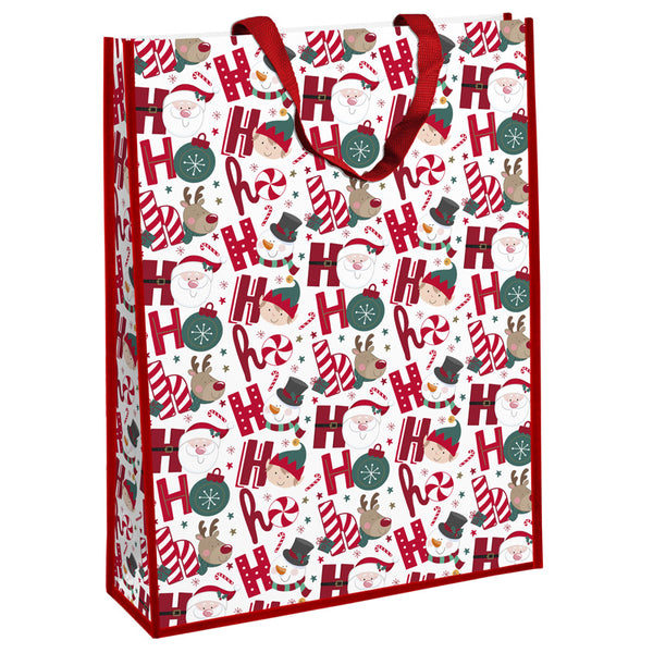 Ho Ho Ho Jumbo Woven Gift Bag