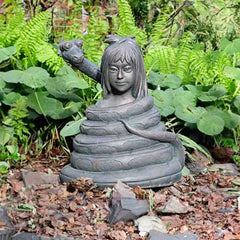 Home & Garden UK Jungle Book Small Mowgli & Kaa Garden Statue