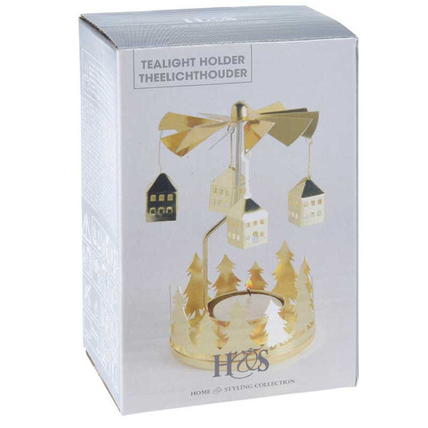 Home Styling Tealight Carousel (Assorted Designs)