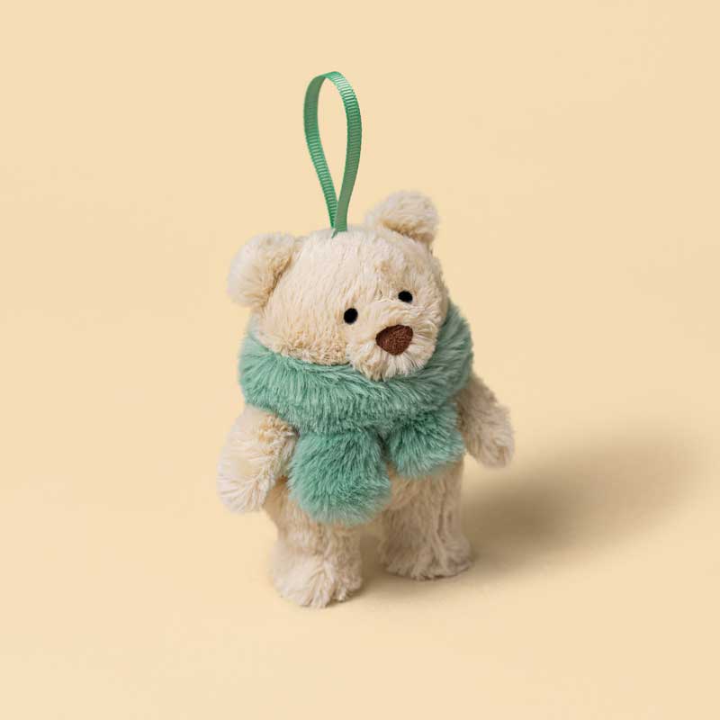 Jellycat Bartholomew Bear Jr Winter Warmer Decoration