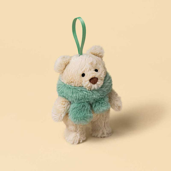 Jellycat Bartholomew Bear Jr Winter Warmer Decoration