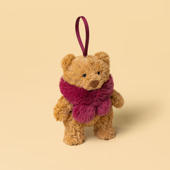 Jellycat Bartholomew Bear Winter Warmer Decoration