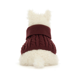 Jellycat Munro Scottie Dog in Winter Jumper