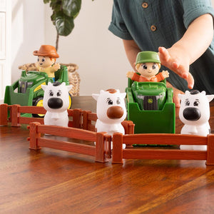 John Deere The Cows Are Out Playset Lifestyle Close Up