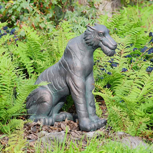 Home & Garden UK Jungle Book Shere Khan Garden Statue Lifestyle Image
