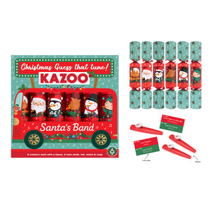 6 Santa's Band 'Guess That Tune' Kazoo Christmas Crackers