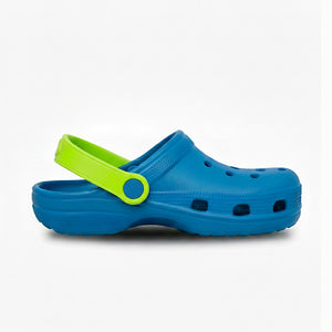 Town & Country Cool-Kids Cloggies Blue and Green Studio Image Single Shoe