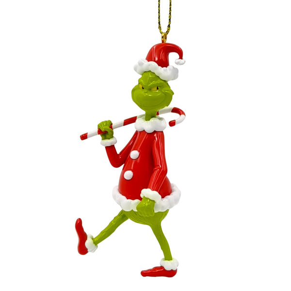 3D The Grinch Hanging Ornament - Candy Cane
