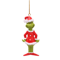 3D The Grinch Hanging Ornament - Santa Suit