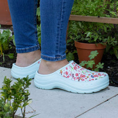 LBC Boots Ultralight Floral Leisure Clogs Side View