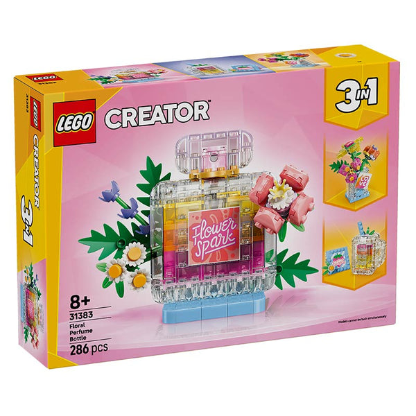 Lego Creator 3 In 1 Floral Perfume Bottle 31383 Box Front View