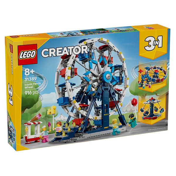 Lego Creator 3 In 1 Iconic Ferris Wheel 31389 Box Front View