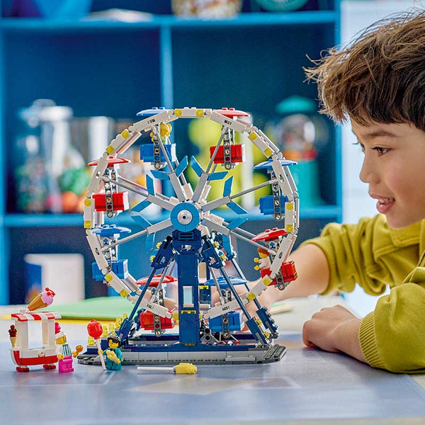 Lego Creator 3 In 1 Iconic Ferris Wheel 31389 Lifestyle with Boy