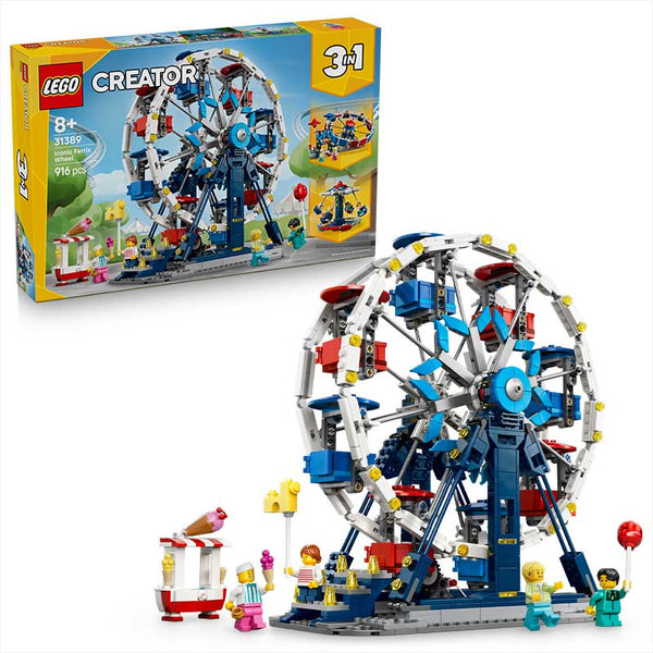 Lego Creator 3 In 1 Iconic Ferris Wheel 31389 Product and Box