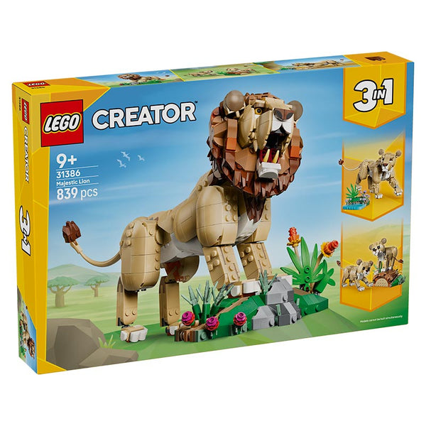 Lego Creator 3 In 1 Majestic Lion 31386 Box Front View