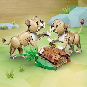 Lego Creator 3 In 1 Majestic Lion 31386 Feature Cubs