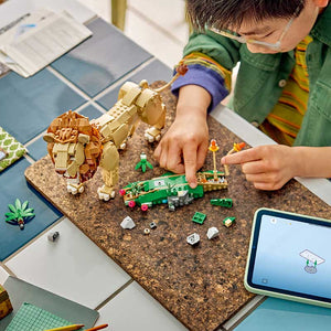 Lego Creator 3 In 1 Majestic Lion 31386 Lifestyle of Build