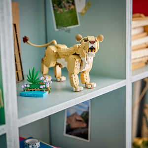 Lego Creator 3 In 1 Majestic Lion 31386 Lifestyle Lioness on Display